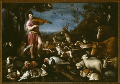 L. da Ponte Bassano, Orfeusz oczarowuje zwierzęta / obrazy autorstwa Leandro Bassano