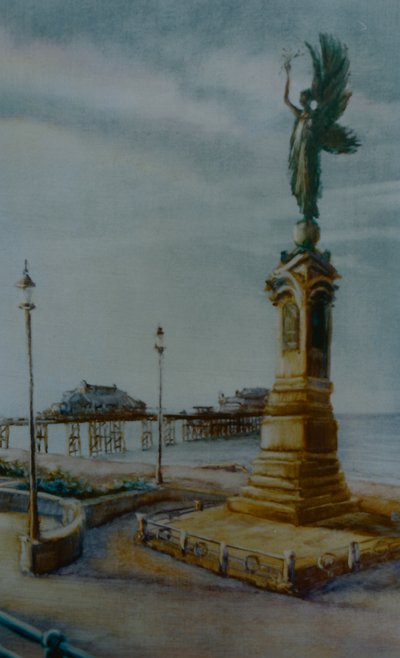 Anioł z Hove, 2000 (olej na papierze) statua Brighton autorstwa Lee Campbell
