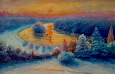 Boże Narodzenie, Widok z Richmond Hill, 2021 autorstwa Lee Campbell