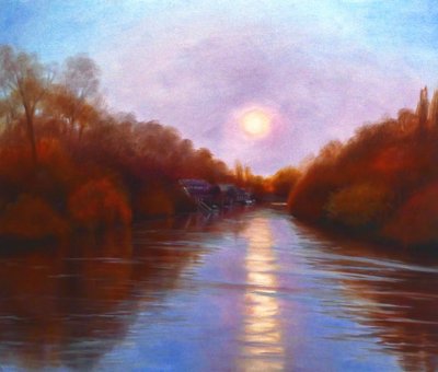 Refleksje na temat wyspy Eel Pie, 2023 autorstwa Lee Campbell
