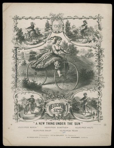 Zestaw welocypedu, ok. 1770-1959 (druk) autorstwa Lee & Walker
