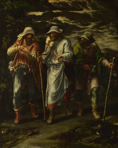 Spacer do Emaus, ok. godz. 1570 autorstwa Lelio Orsi da Novellara