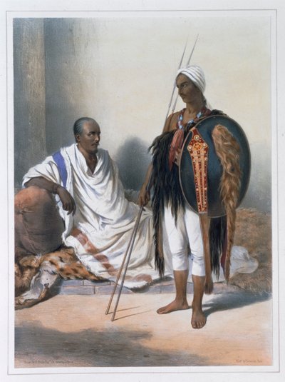 Abisyński kapłan i wojownik, 1848 autorstwa Lemoine