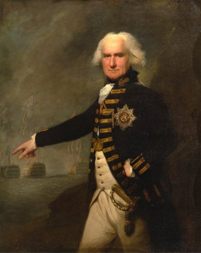 Admirała Lorda Bridporta autorstwa Lemuel Francis Abbott