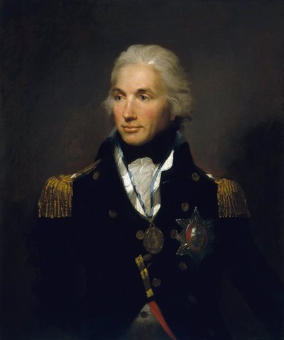 Portret wiceadmirała Horatio Nelsona (1758-1805), pierwszego wicehrabiego Nelsona. Olej na płótnie autorstwa Lemuel Francis Abbott
