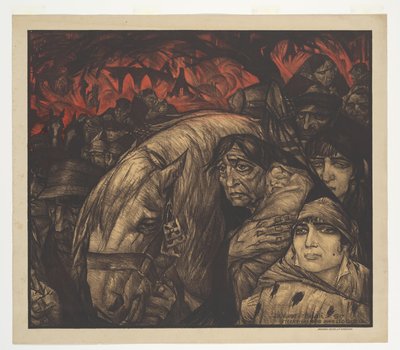 Lot z Belgii (oryginalny tytuł na obiekcie) autorstwa Leo Gestel (signed by artist)