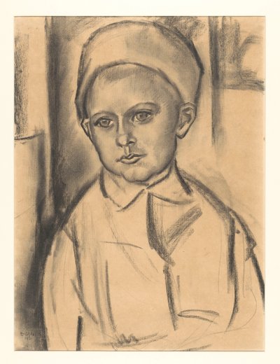 Portret nieznanego chłopca autorstwa Leo Gestel (signed by artist)