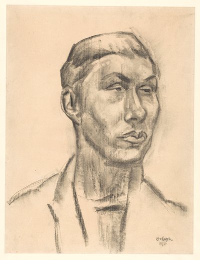 Portret nieznanego mężczyzny autorstwa Leo Gestel (signed by artist)