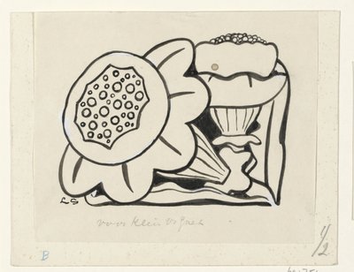 dwa kwiaty autorstwa Leo Gestel (signed by artist)