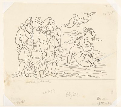 Kąpiących się (szkic) autorstwa Leo Gestel