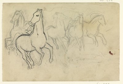Galopujące konie autorstwa Leo Gestel