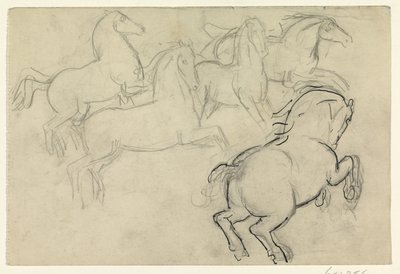 Galopujące konie autorstwa Leo Gestel