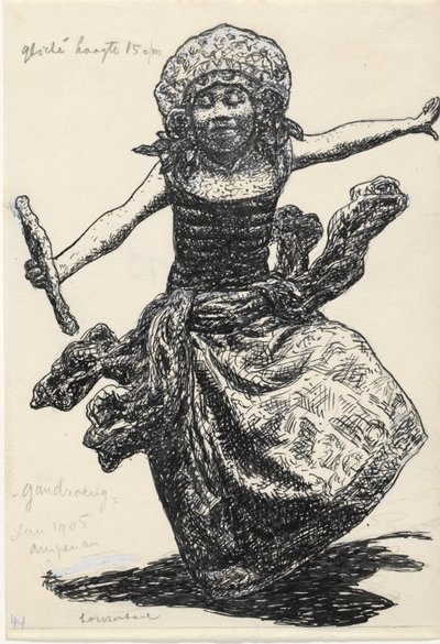 Gandrung danseres w Ampenan autorstwa Leo Gestel