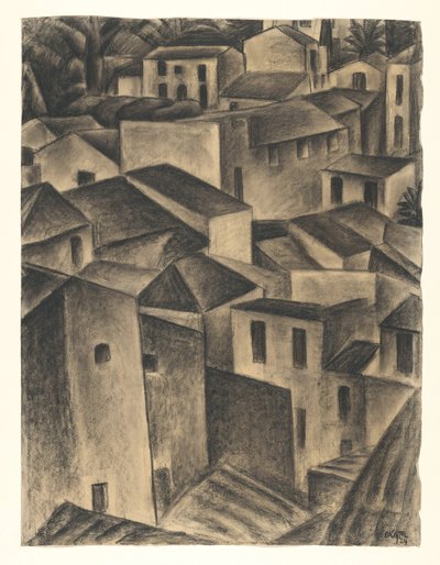 Twarz we włoskiej wiosce autorstwa Leo Gestel
