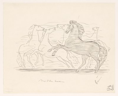 Stado koni autorstwa Leo Gestel
