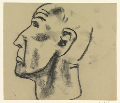 męska głowa autorstwa Leo Gestel