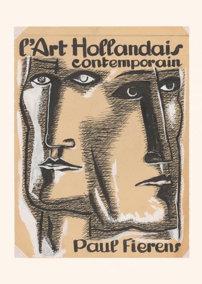 Projekt okładki książki „L#039;art Hollandais Contemporain 1933” autorstwa Leo Gestel