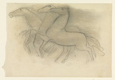 Biegnące konie autorstwa Leo Gestel