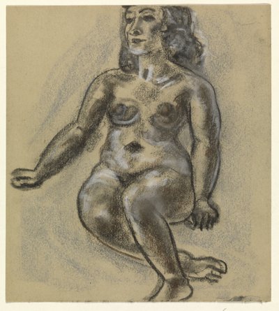 Siedząca kobieta nago autorstwa Leo Gestel