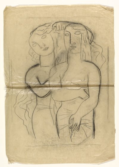 Dwie stojące kobiety autorstwa Leo Gestel