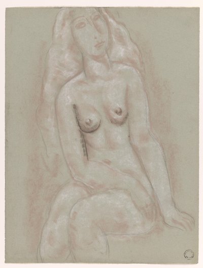 Siedząca kobieta nago autorstwa Leo Gestel