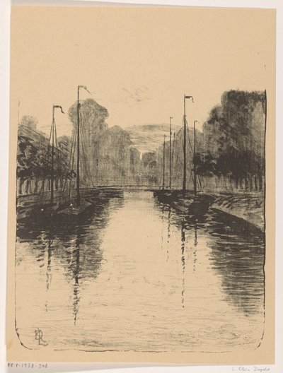 Singel te Utrecht (oryginalny tytuł na obiekcie) autorstwa Leo Klein von Diepold