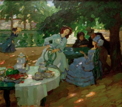 Śniadanie na świeżym powietrzu autorstwa Leo Putz