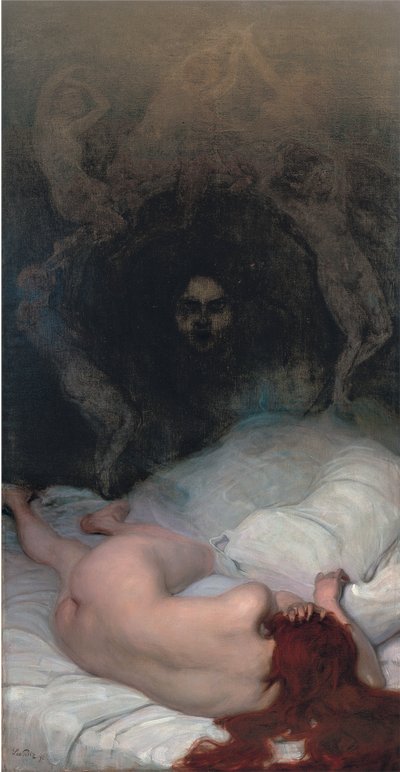 Vanity par Putz, Lew (1869-1940). Olej na płótnie, format : 220x115 autorstwa Leo Putz