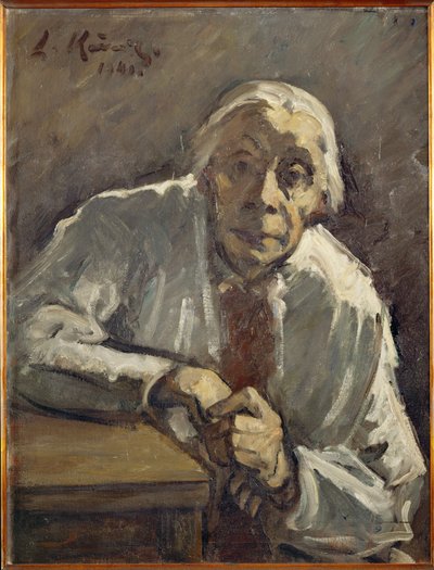 Portret Kaethe Kollwitz (olej na płótnie) autorstwa Leo von Konig