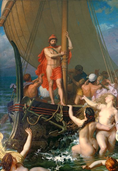Ulisses i Syreny (detal 154170) autorstwa Leon Auguste Adolphe Belly
