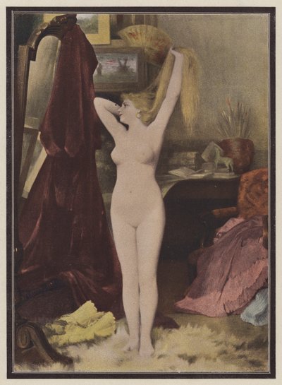 Model (kolor lito) autorstwa Leon Auguste Cesar Hodebert