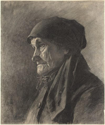 Starsza wieśniaczka autorstwa Leon Augustin Lhermitte
