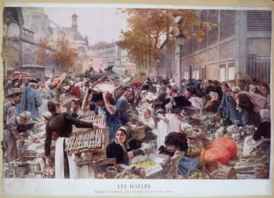 Les Halles, 1893 autorstwa Leon Augustin Lhermitte