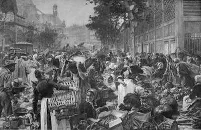 Les Halles, 1895 autorstwa Leon Augustin Lhermitte