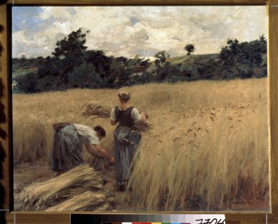 Żniwiarze. (Żniwiarze). Obraz Leon Augustin Lhermitte (1844-1925). Sztuka francuska, realizm. Muzeum Sztuk Pięknych im. Puszkina, Moskwa autorstwa Leon Augustin Lhermitte