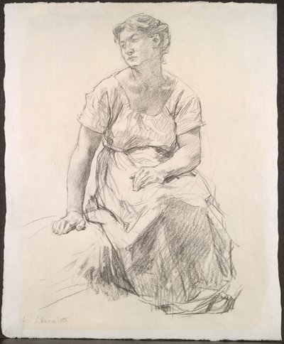 Siedząca wieśniaczka autorstwa Leon Augustin Lhermitte