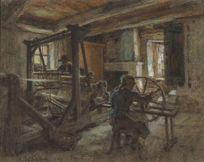 Domek Tkacza autorstwa Leon Augustin Lhermitte
