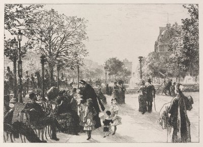 Ogrody Tuileries. autorstwa Leon Augustin Lhermitte
