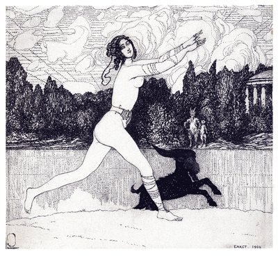 Podpora t Vision Magajine Zo i obraz 1906. 4, 1906 autorstwa Leon Bakst