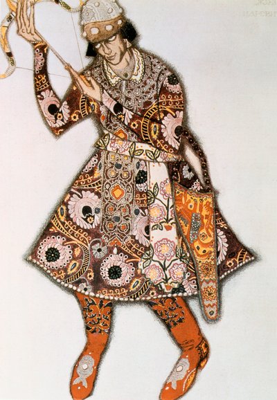 Projekt kostiumu do baletu Igora Strawińskiego, 1913 autorstwa Leon Bakst