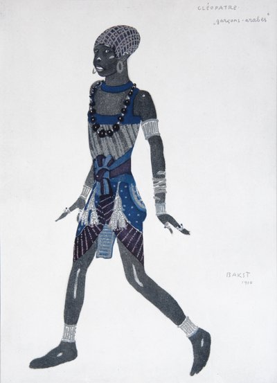 Projekt kostiumu do baletu Kleopatra, 1909 autorstwa Leon Bakst