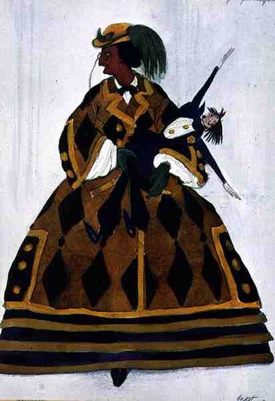 Kostium dla Angielki z La Boutique Fantastique autorstwa Leon Bakst