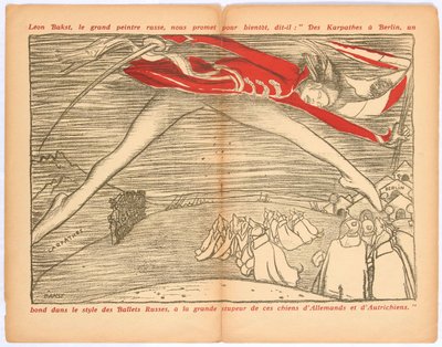 Z Karpat do Berlina skok w stylu baletów rosyjskich..., ok. 1930. 1915. autorstwa Leon Bakst