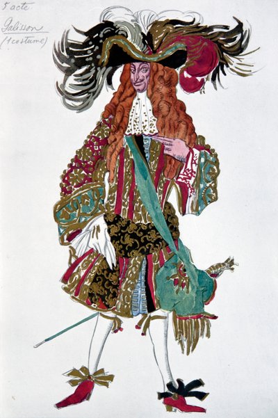 Galissona. Projekt kostiumu do baletu Śpiąca Królewna P. Czajkowskiego, 1921 autorstwa Leon Bakst