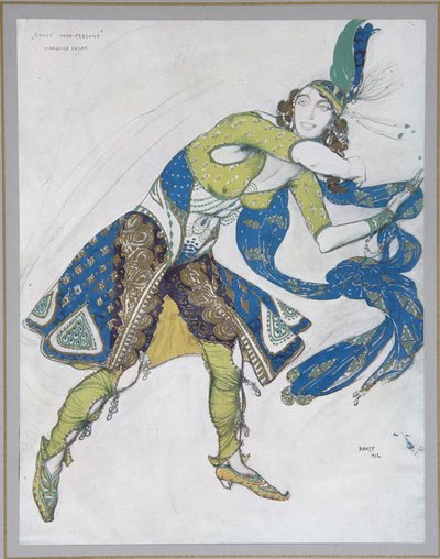 Taniec indyjski Markiza Casati, 1912 autorstwa Leon Bakst