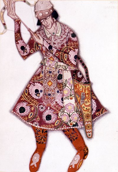 Kostium Léona Baksta do „Ognistego ptaka” Strawińskiego w Operze Paryskiej, czerwiec 1910 autorstwa Leon Bakst