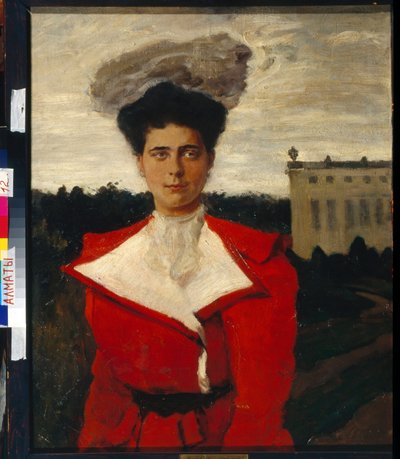 ""Portret Heleny Władimirowna de Russie (1882-1957)"" (Portret Wielkiej Księżnej Eleny Władimirownej Rosji (1882-1957)) Obraz Leona Baksta (1866-1924) Wymiary 81x65 cm Olej na płótnie Państwowe Muzeum Sztuki Kazachstanu Republika, Ałmaty autorstwa Leon Bakst