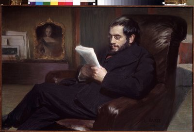 Portret artysty Alexander Benois (1870-1960) (Portret artysty Alexandre Benois). Rysunek Leona Baksta (1866-1924). Akwarela i pastel na papierze, 64,5 x 100,3 cm autorstwa Leon Bakst