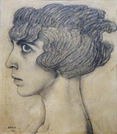 Portret margrabiny Luisy Casati, 1912. autorstwa Leon Bakst