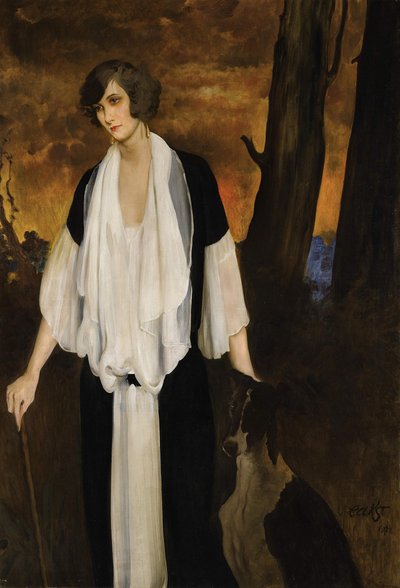 Portret Rachel Strong, przyszłej hrabiny Henri de Boisgelin, 1924 autorstwa Leon Bakst